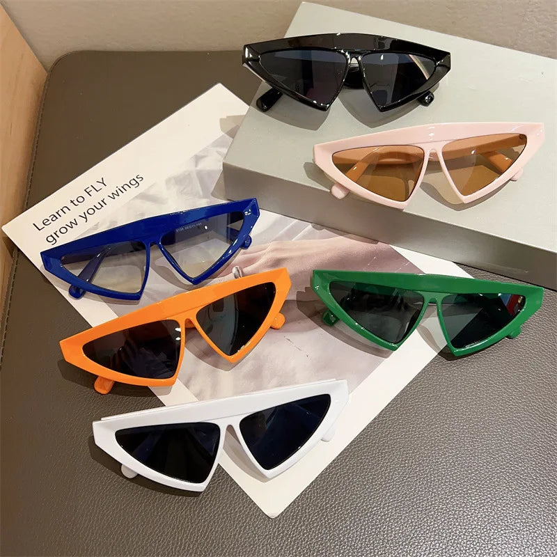 Punk Vintage Y2K Triangle Sunglasses