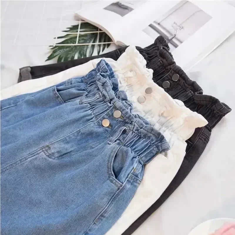 Elastic Waist Loose Casual Wide Leg Shorts for Women