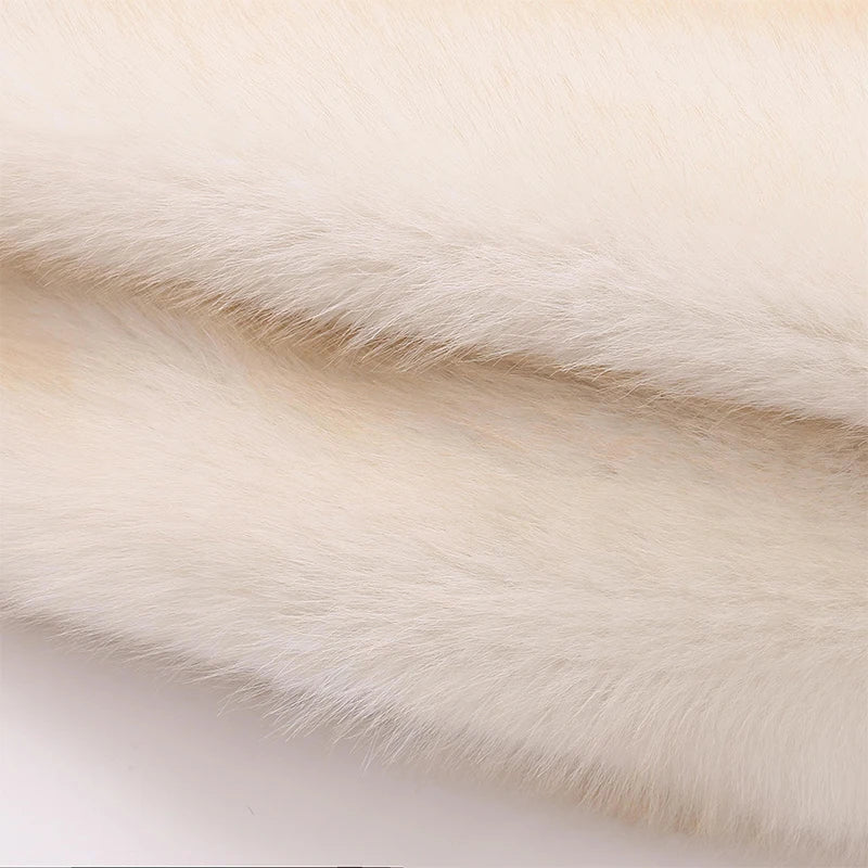 Faux Fur Long Fluffy Overcoat Outerwear