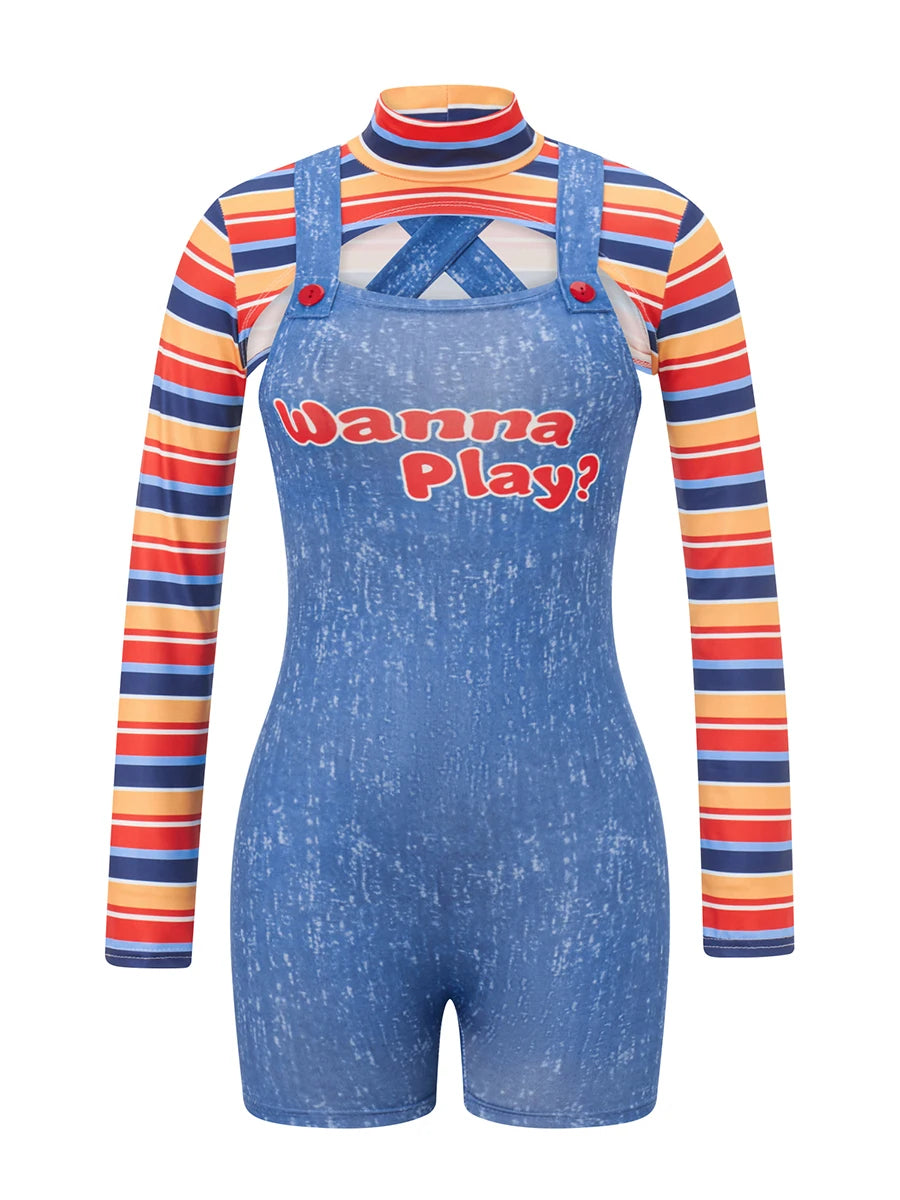 Halloween Costumes Scary Nightmare Chucky Cosplay Costume