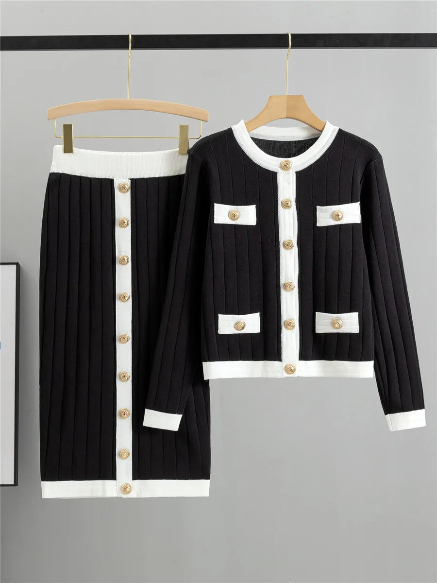 Color Block Print T-shirt High Waist Wrap Hip Two-piece Set