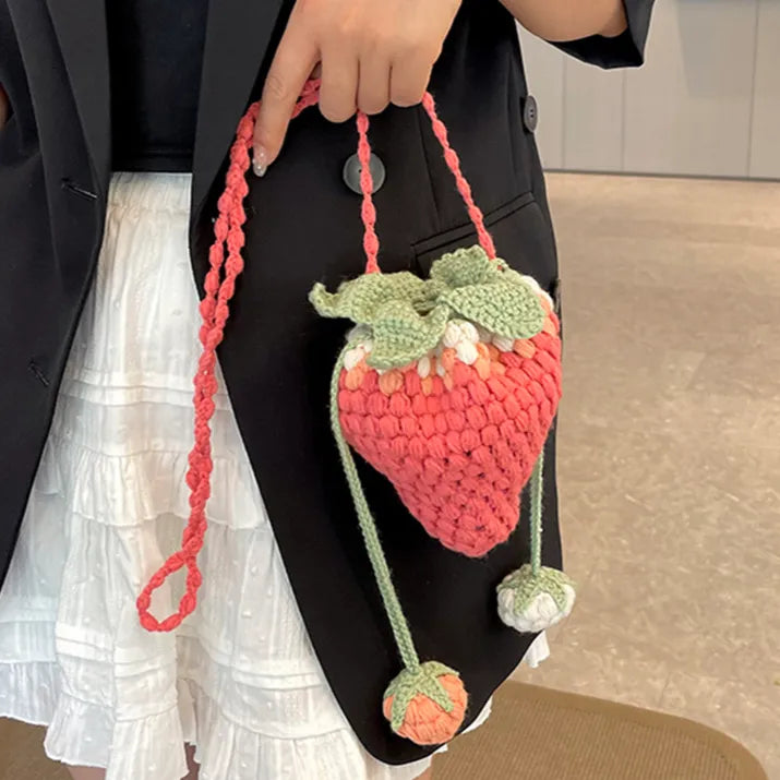 Handmade Knitted Crossbody Bag