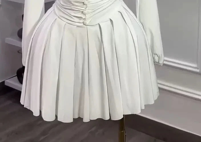 Long Sleeve Elegant Mini Dress