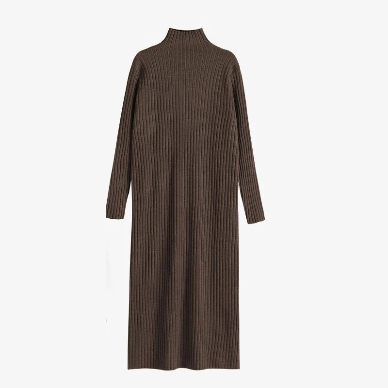 Loose Knitted Autumn Winter Casual Sweater Dresses