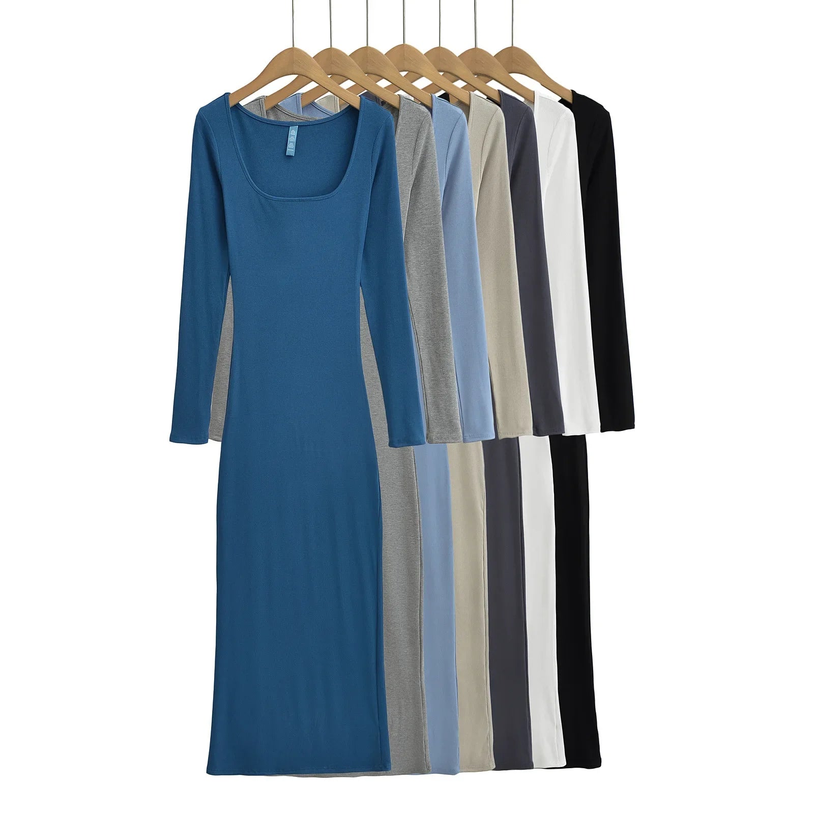 Slim Fit American Style Cross-Border Long Sleeve Dress