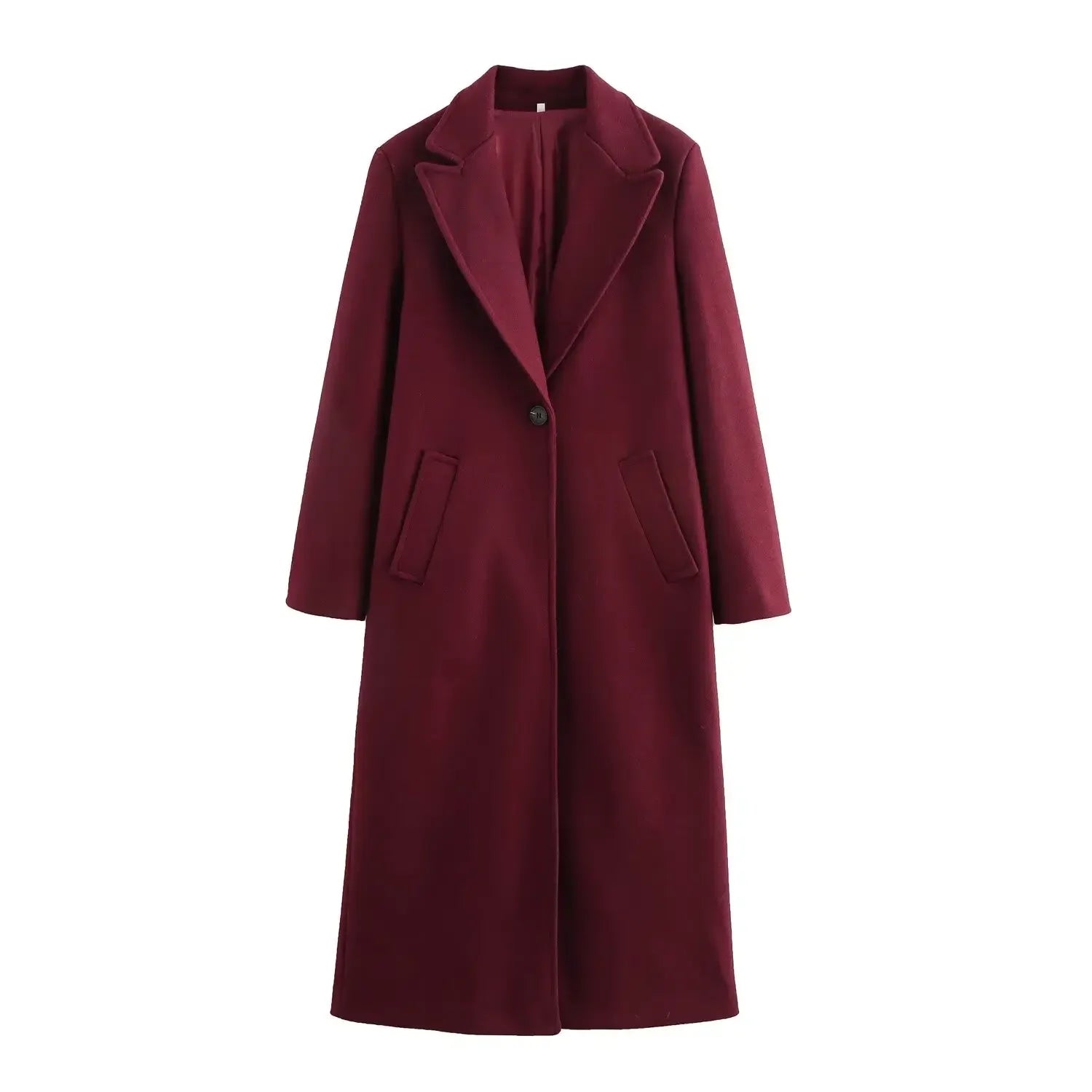 Elegant Loose Single Buckle Lapel Chic Coat