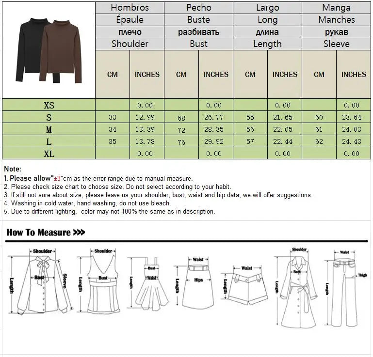 Autumn Winter Slim Fit Tee Long Sleeves Turtleneck Pullover Sweater