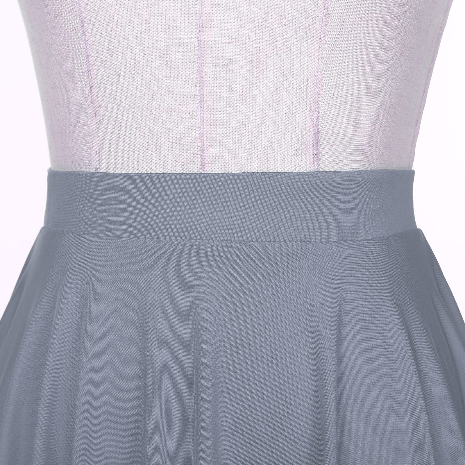 Elastic Waistband Flared Ruffles Skirts