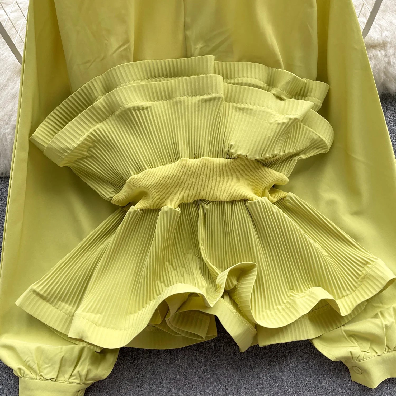 French Chic Long Puff Sleeve Shirts Formal Blouse