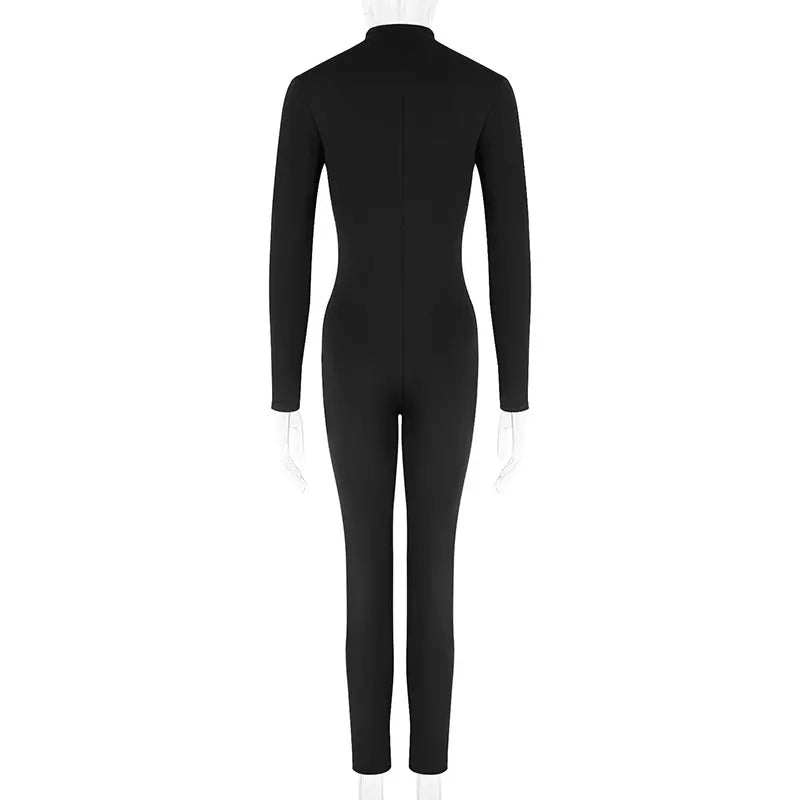 Striped Long Sleeves Casual Slim Elegant Jumpsuits