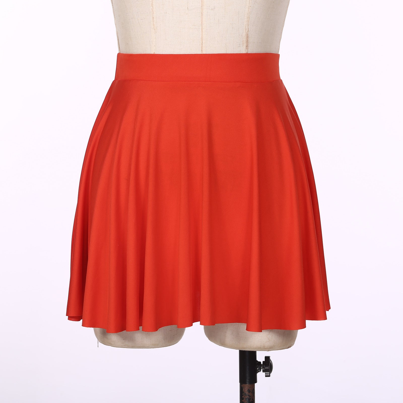 Elastic Waistband Flared Ruffles Skirts