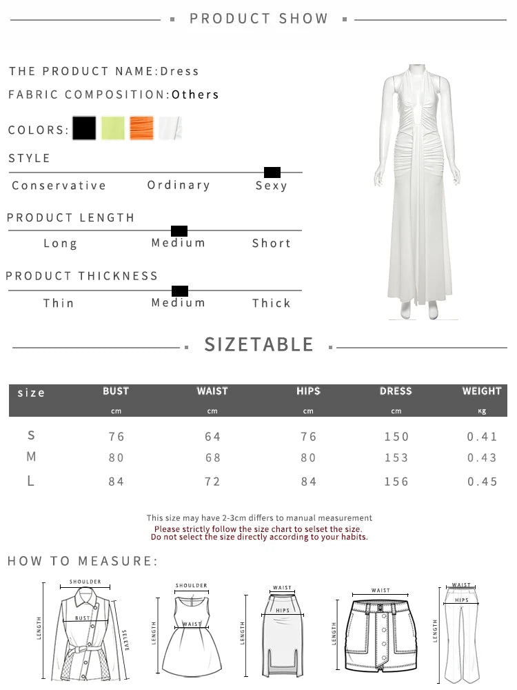 Backless Tassel Pleated Patchwork Halter Sleeveless Dress