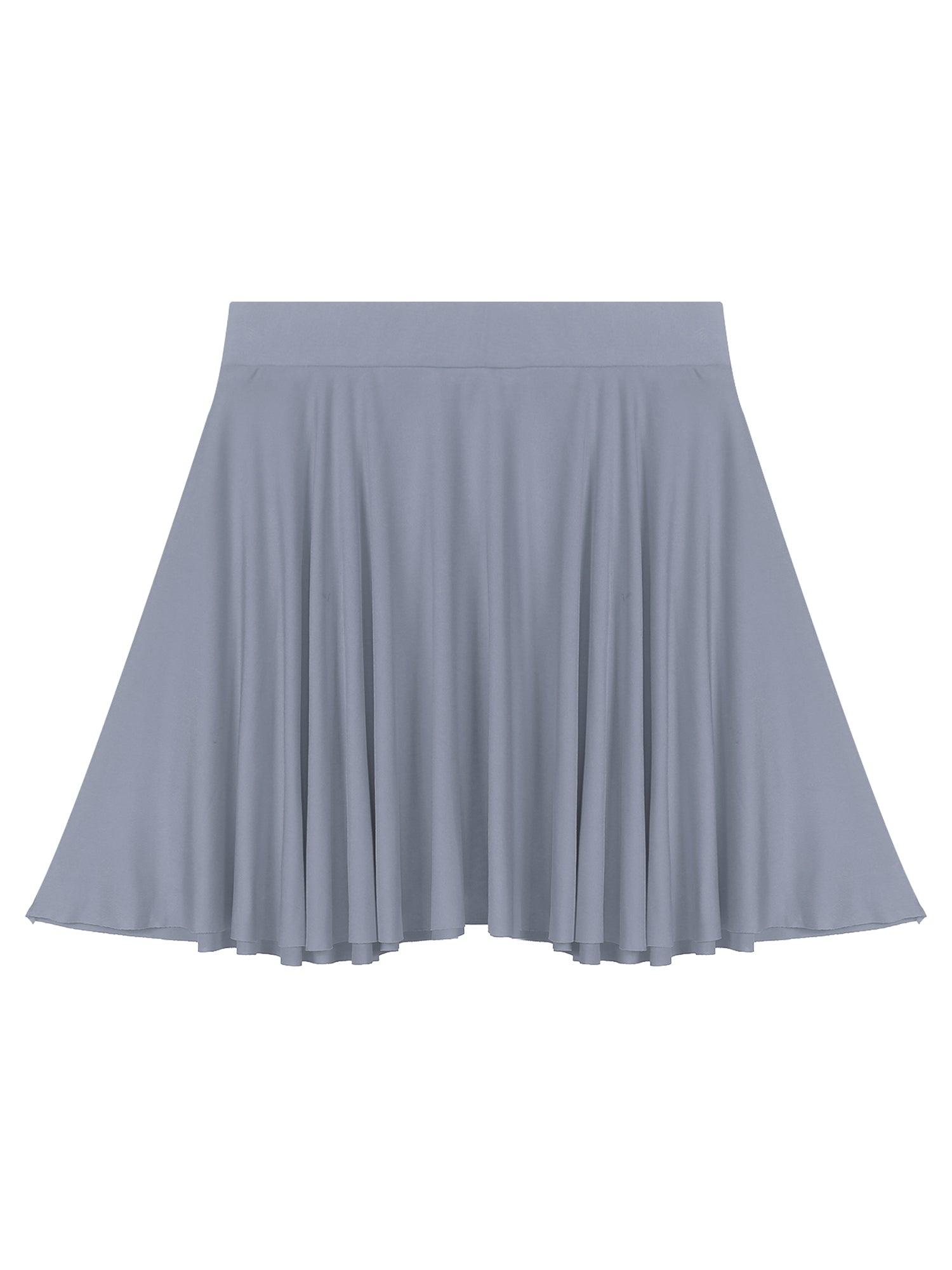 Elastic Waistband Flared Ruffles Skirts