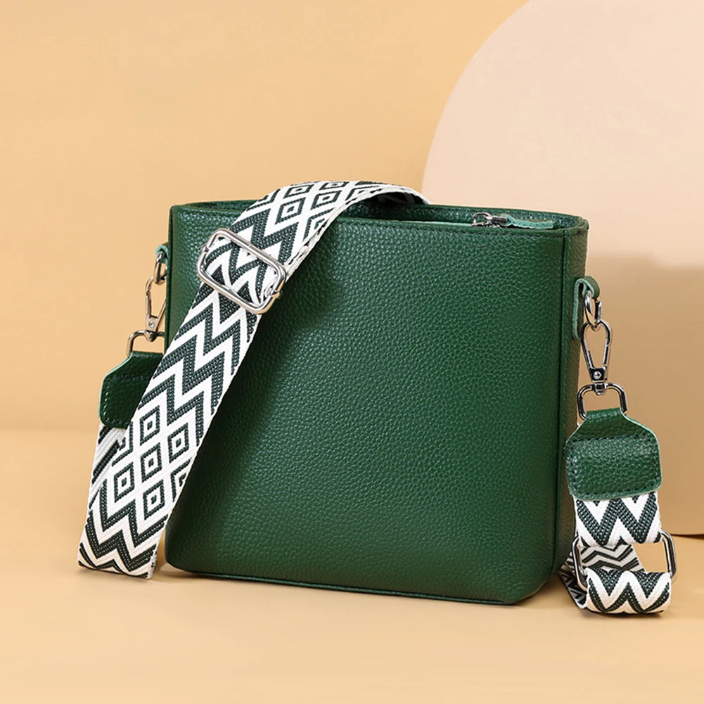 Leather Shoulder Crossbody Handbag