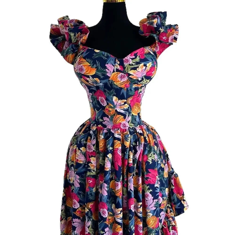 Sleeveless African V-Neck Slim Dress