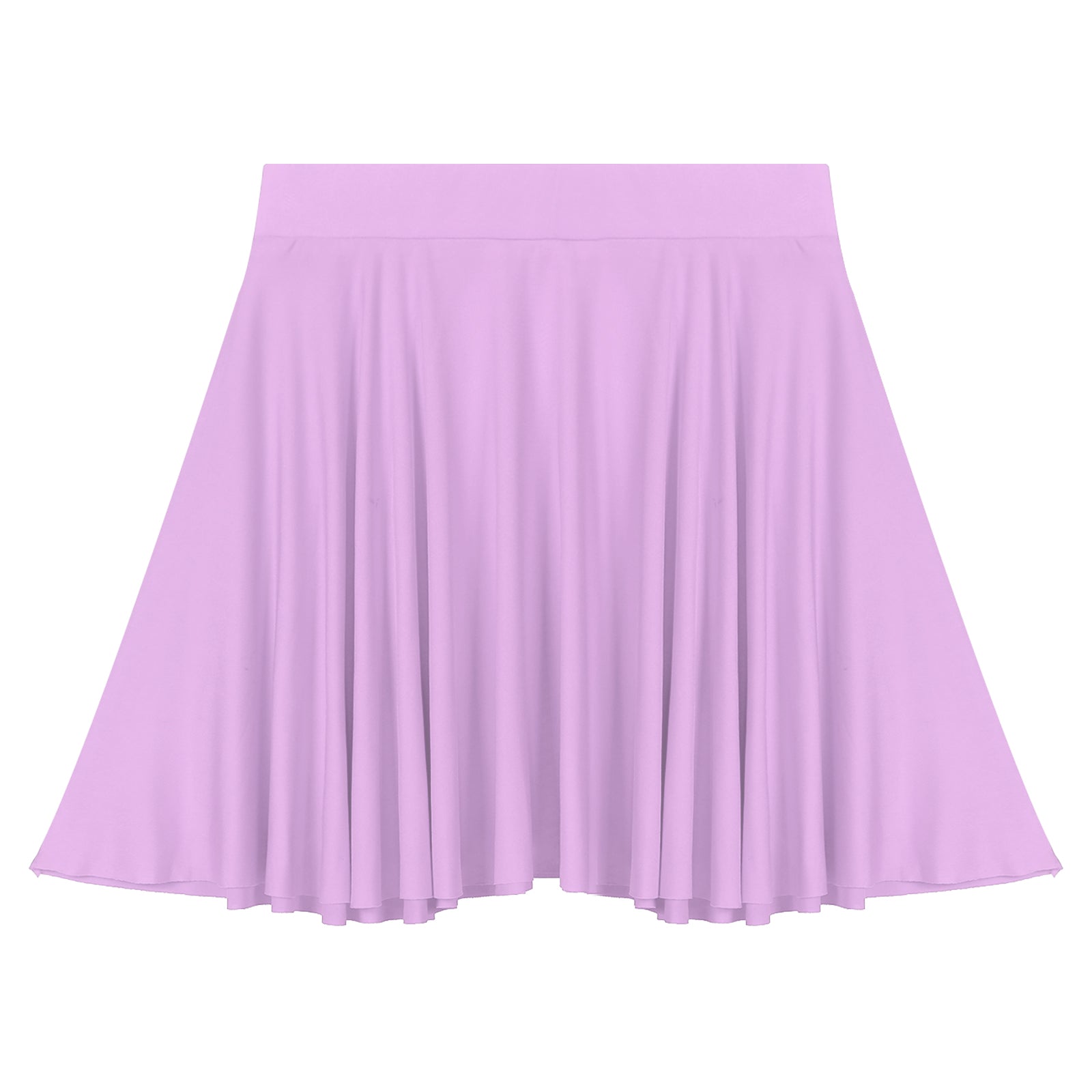 Elastic Waistband Flared Ruffles Skirts