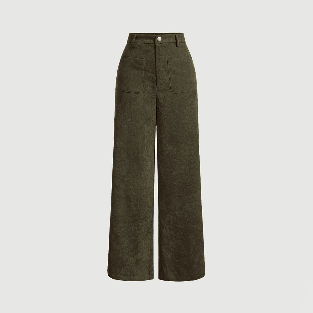 High Waist Casual Retro Vintage Trousers