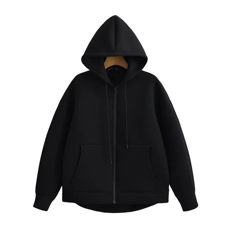 Long Sleeve Hooded Zipper Jacket