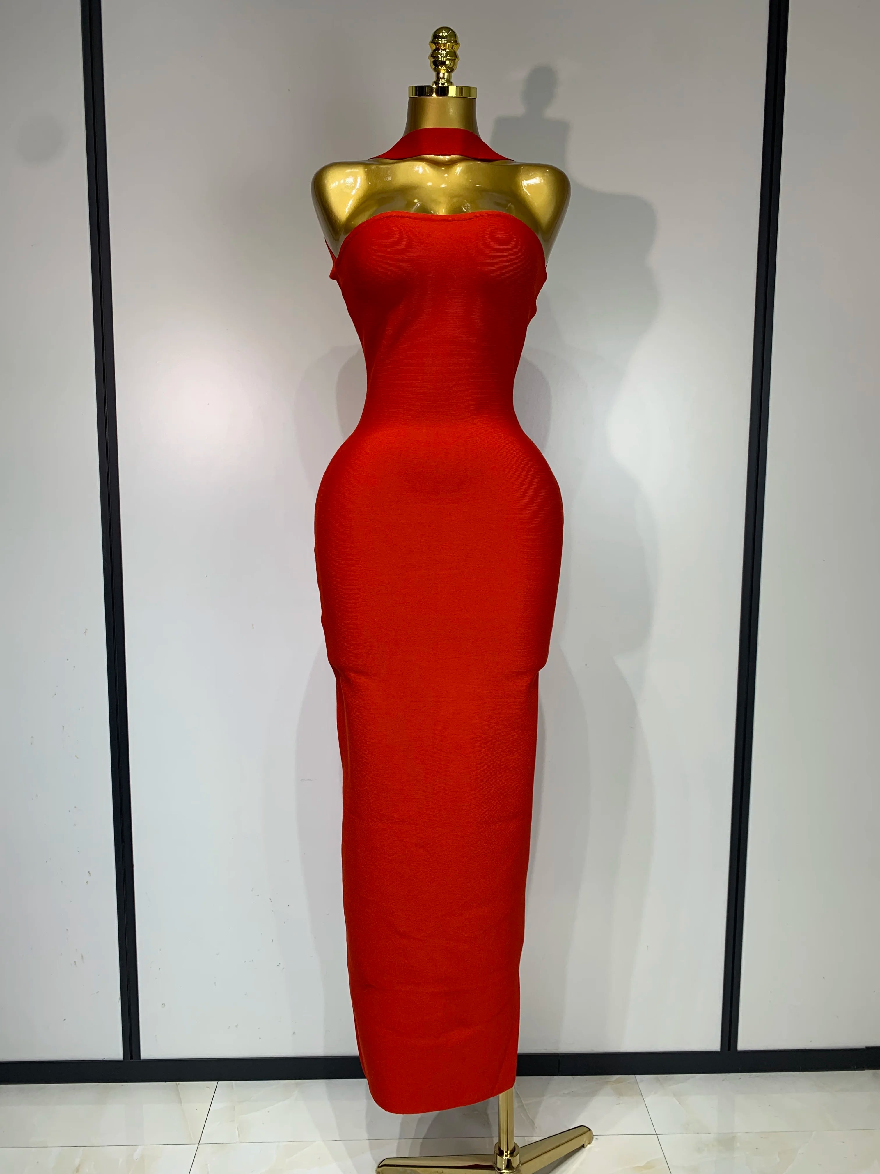 Backless Bodycon Bandage Sleeveless Maxi Long Elegant Luxury Dress