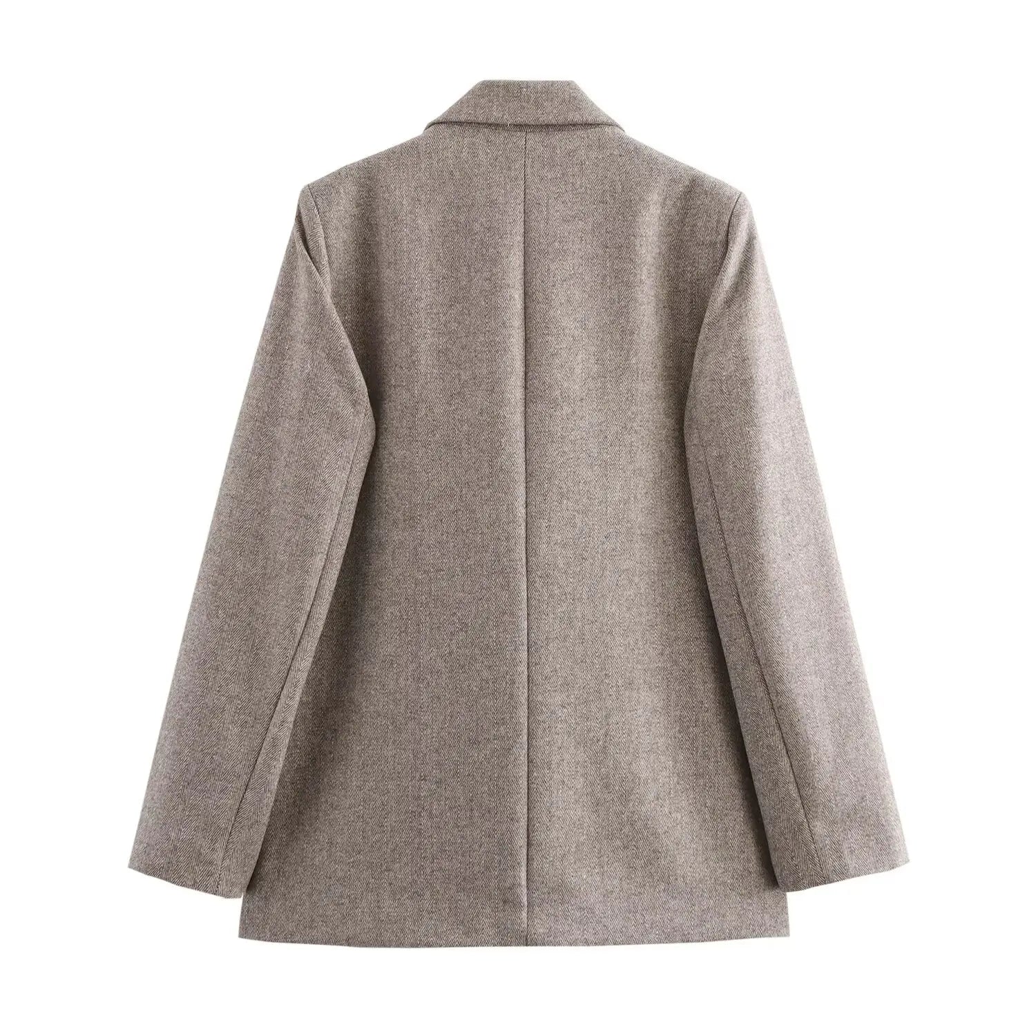 Autumn Long Sleeve Single Buckle Casual Blazers Suit Coat