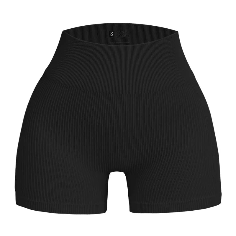 High-waisted Tight-fitting Shorts