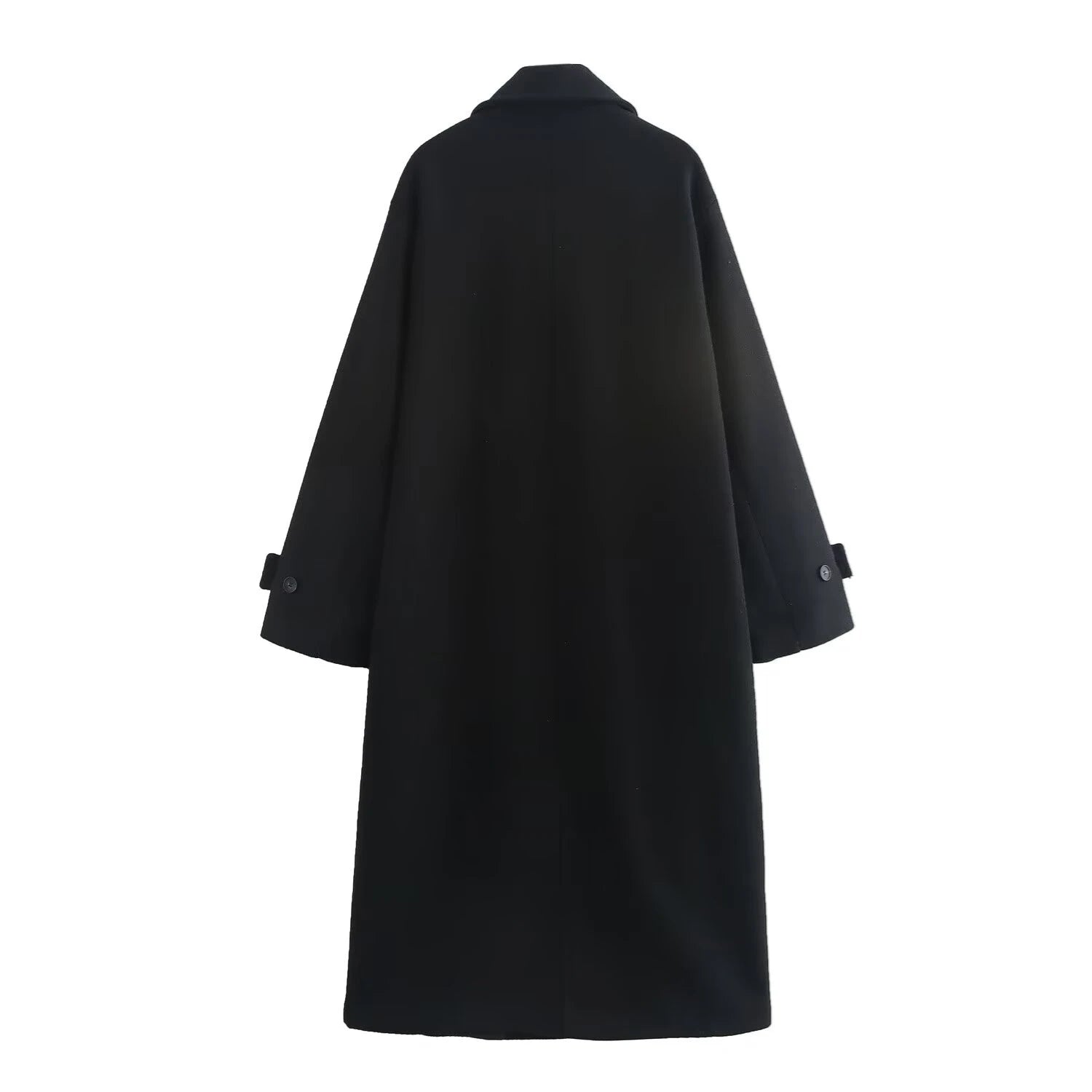 Loose Double-breasted Lapel Long Coat