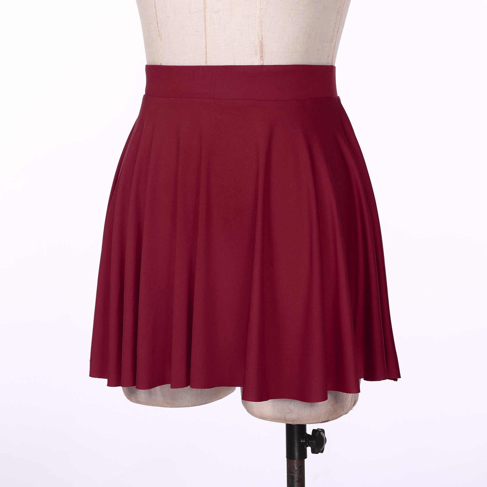 Elastic Waistband Flared Ruffles Skirts