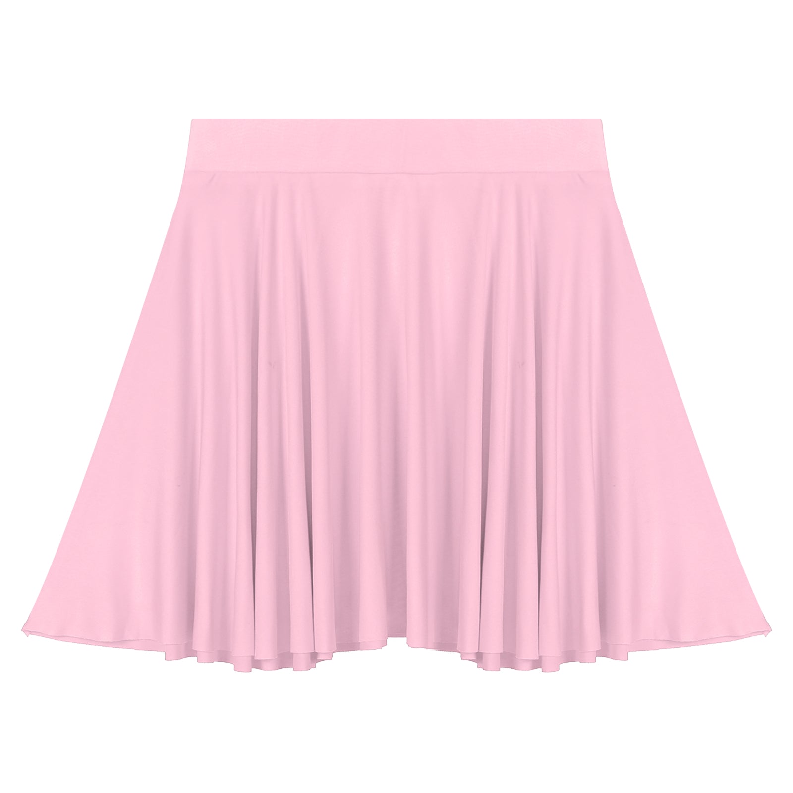 Elastic Waistband Flared Ruffles Skirts