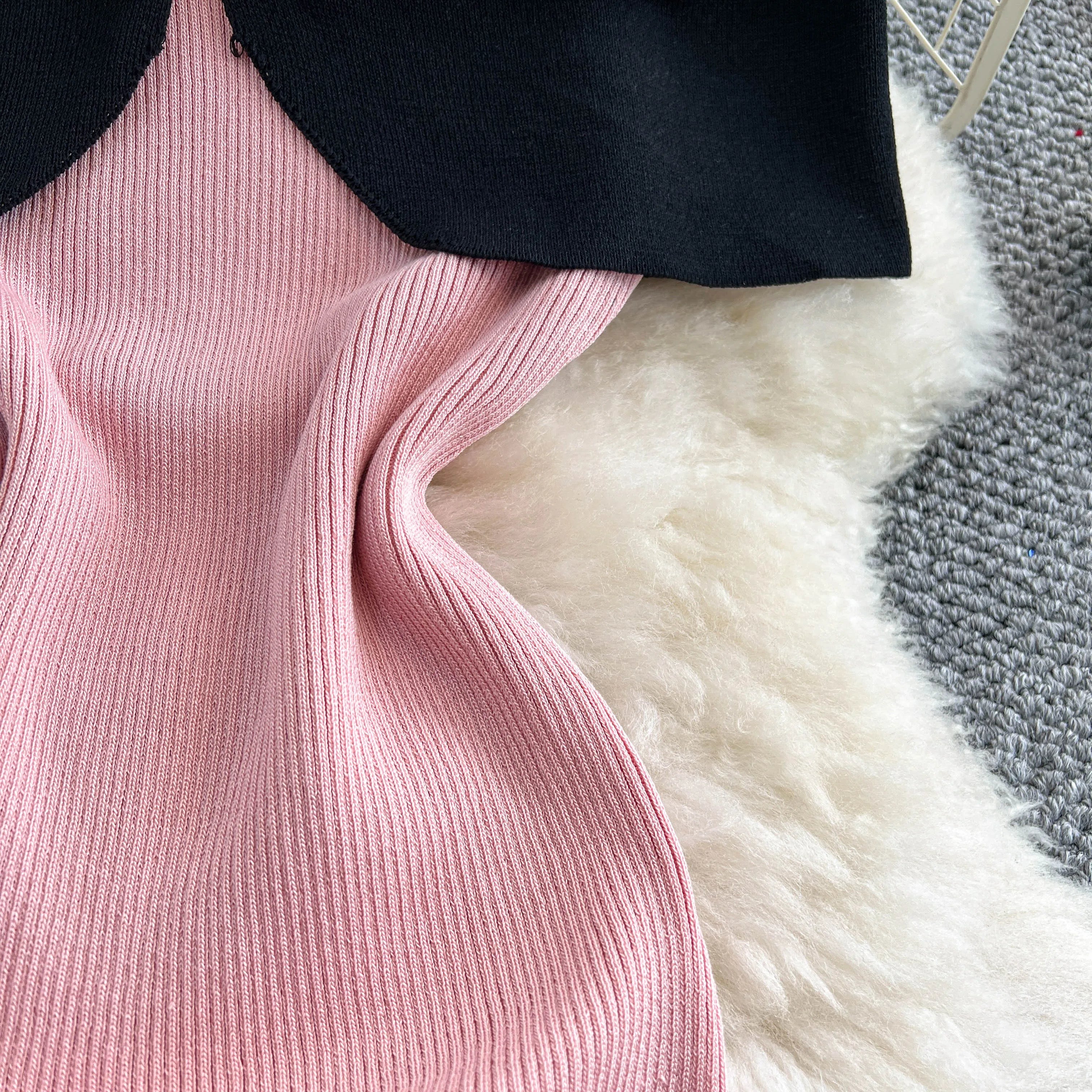 Elegant Slash Neck Mermaid Knit Bodycon Luxury Dresses