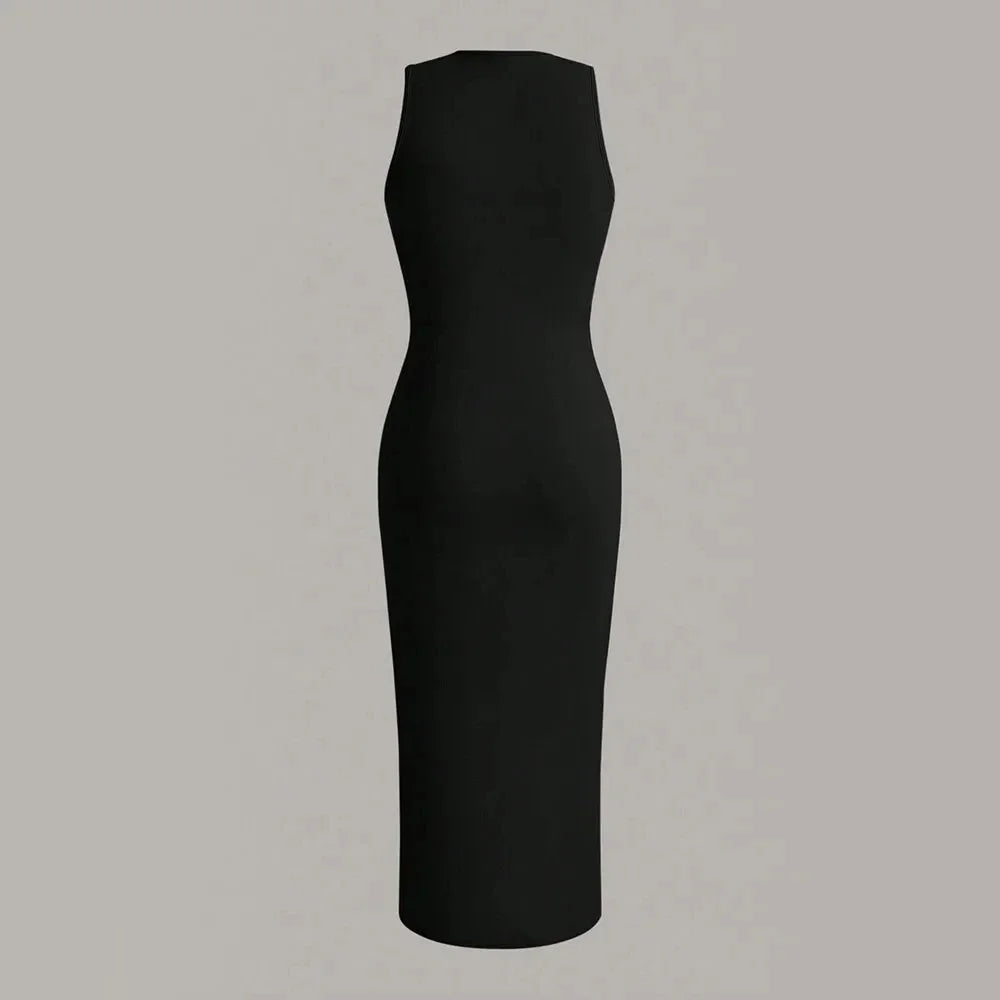 MIDI Sheath Sleeveless Pencil Dresses