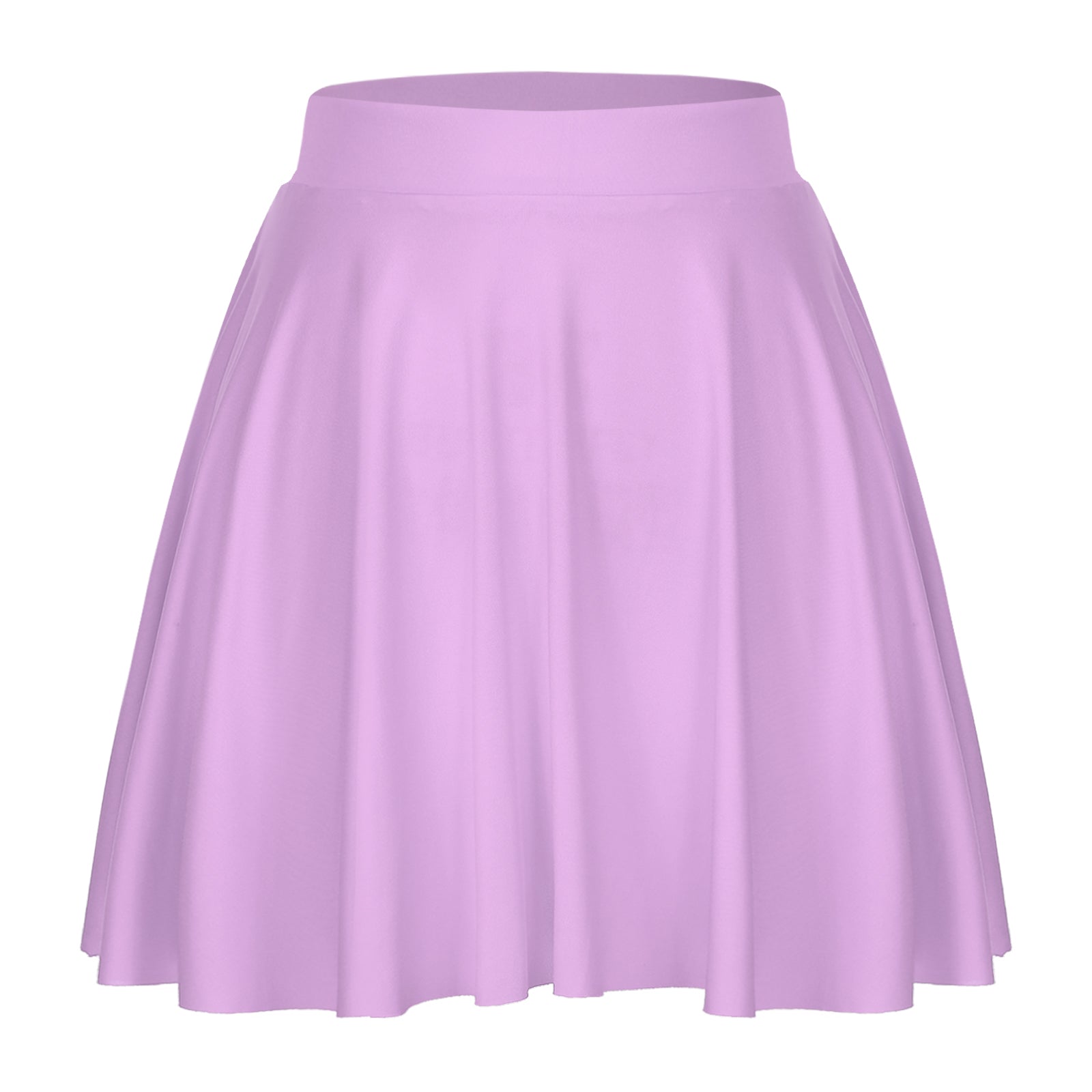 Elastic Waistband Flared Ruffles Skirts
