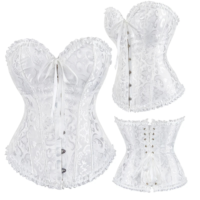 Elegant Gothic Floral Corsets