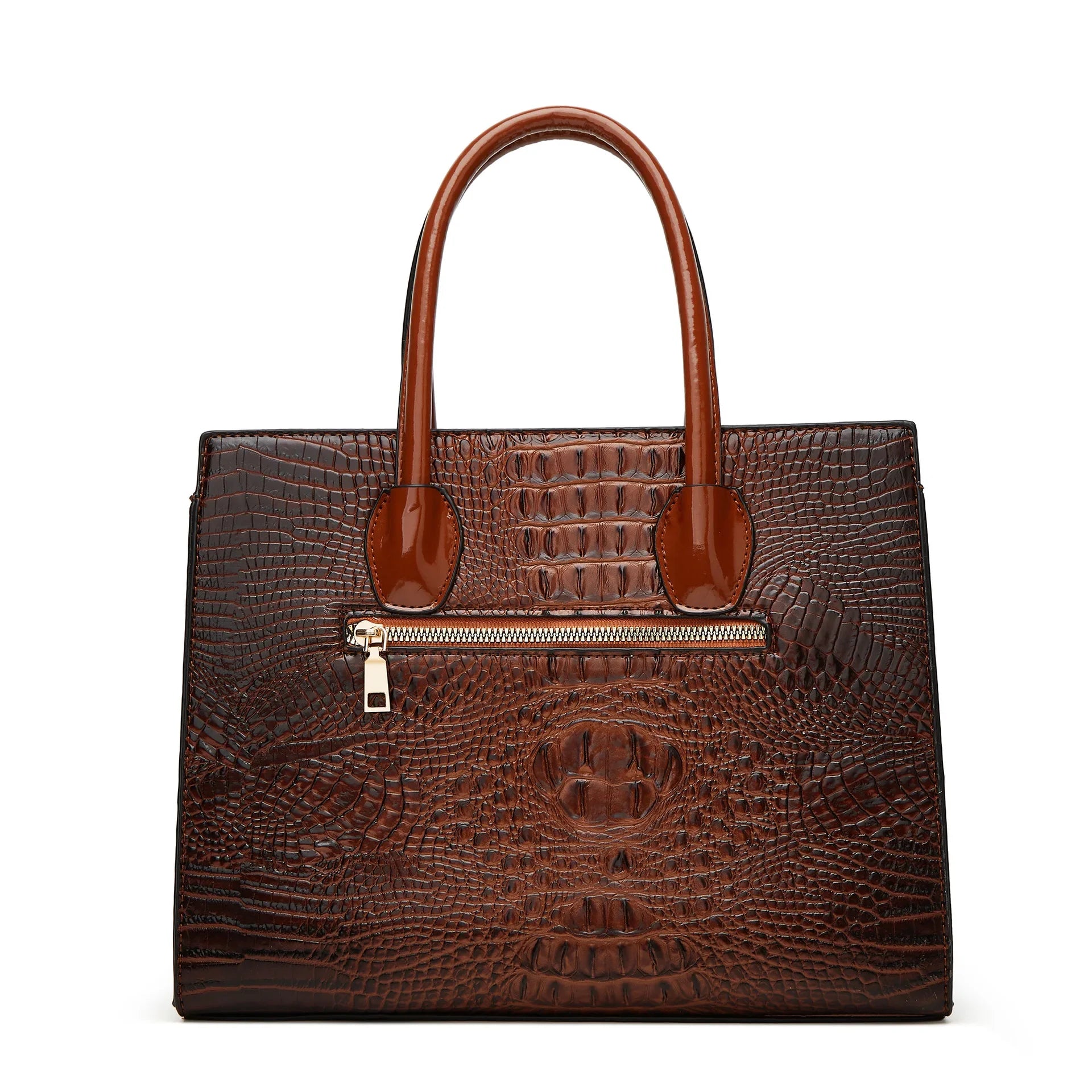 Crocodile Pattern Shoulder Crossbody Bag