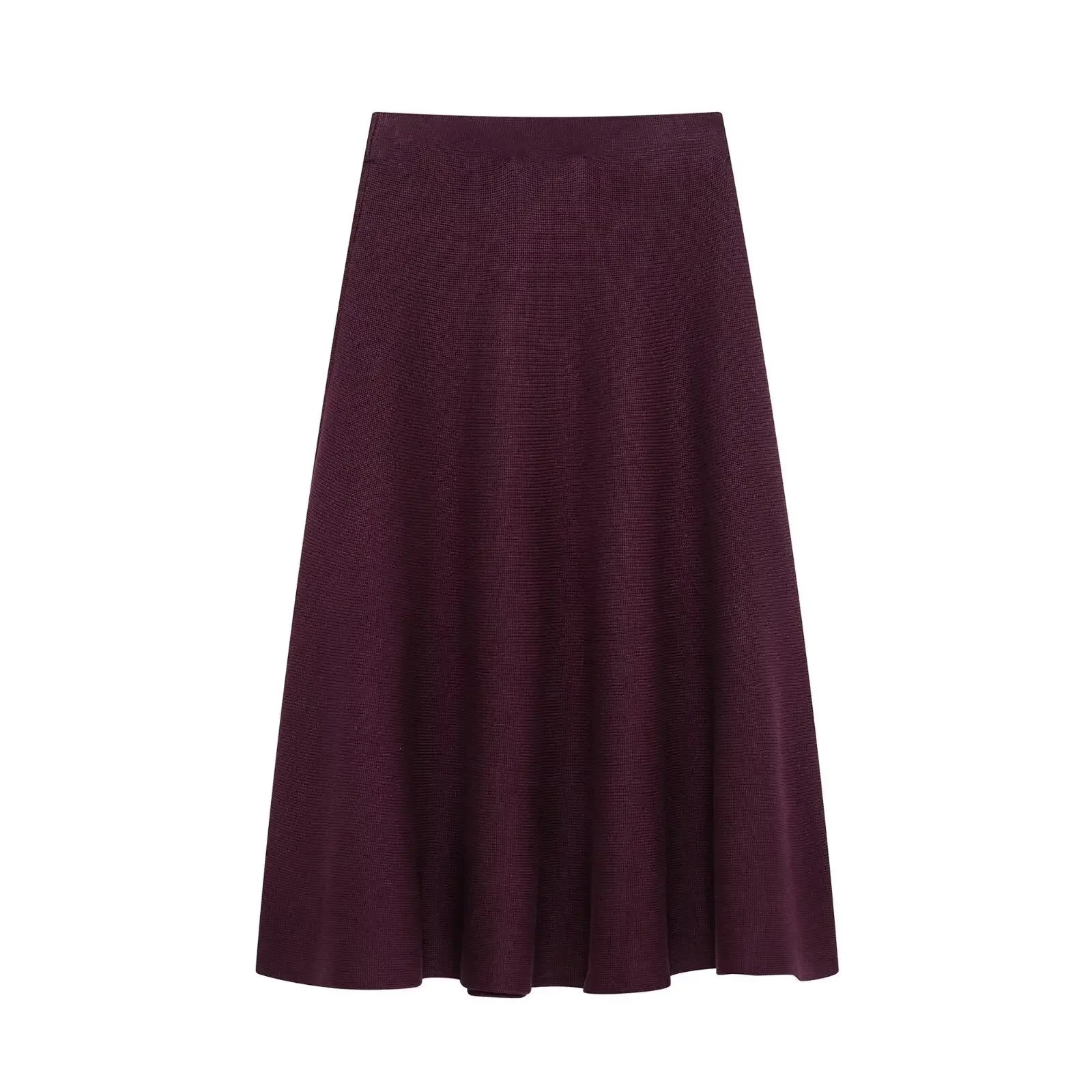 Minimalist Knitted Jacket And Skirt Set