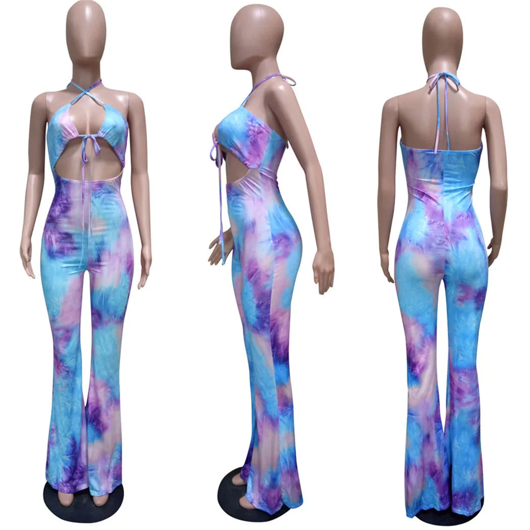 Sleeveless Slim High Waist Sling Overalls Jumpsuit