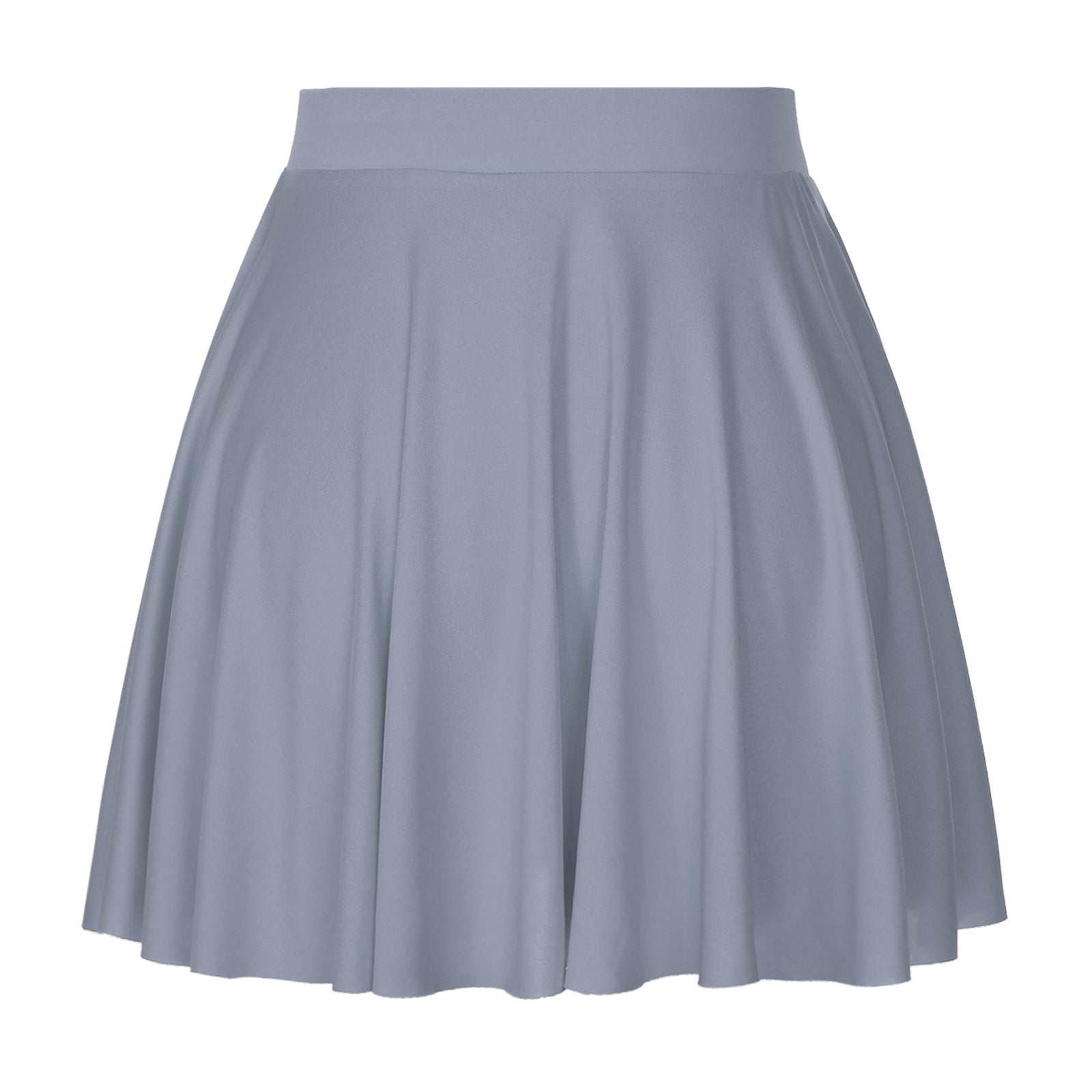 Elastic Waistband Flared Ruffles Skirts