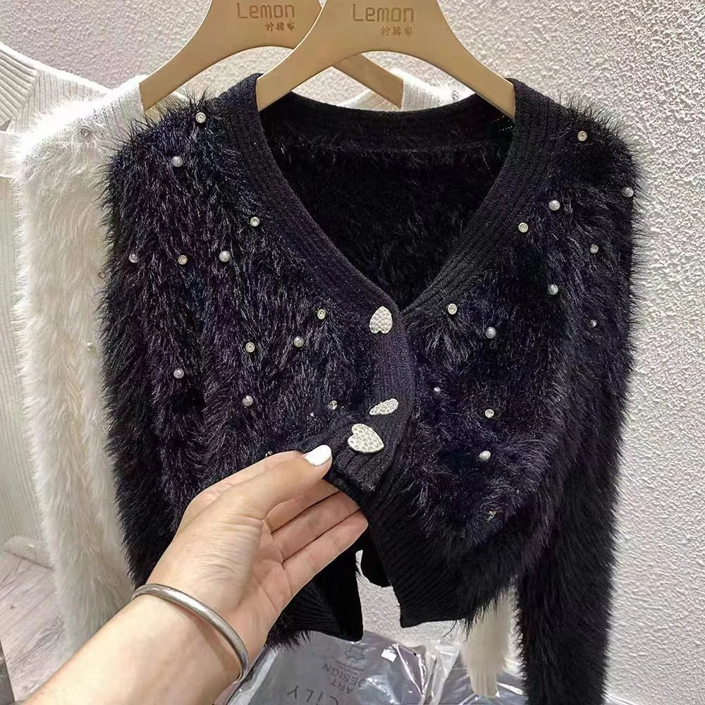 Winter Knitted Oversize Long Sleeve Elegance Sweater Cardigans