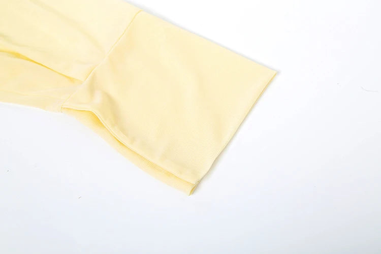 See Through Patchwork Single-Breasted Cross Bandage Tassel Bodycon Dress