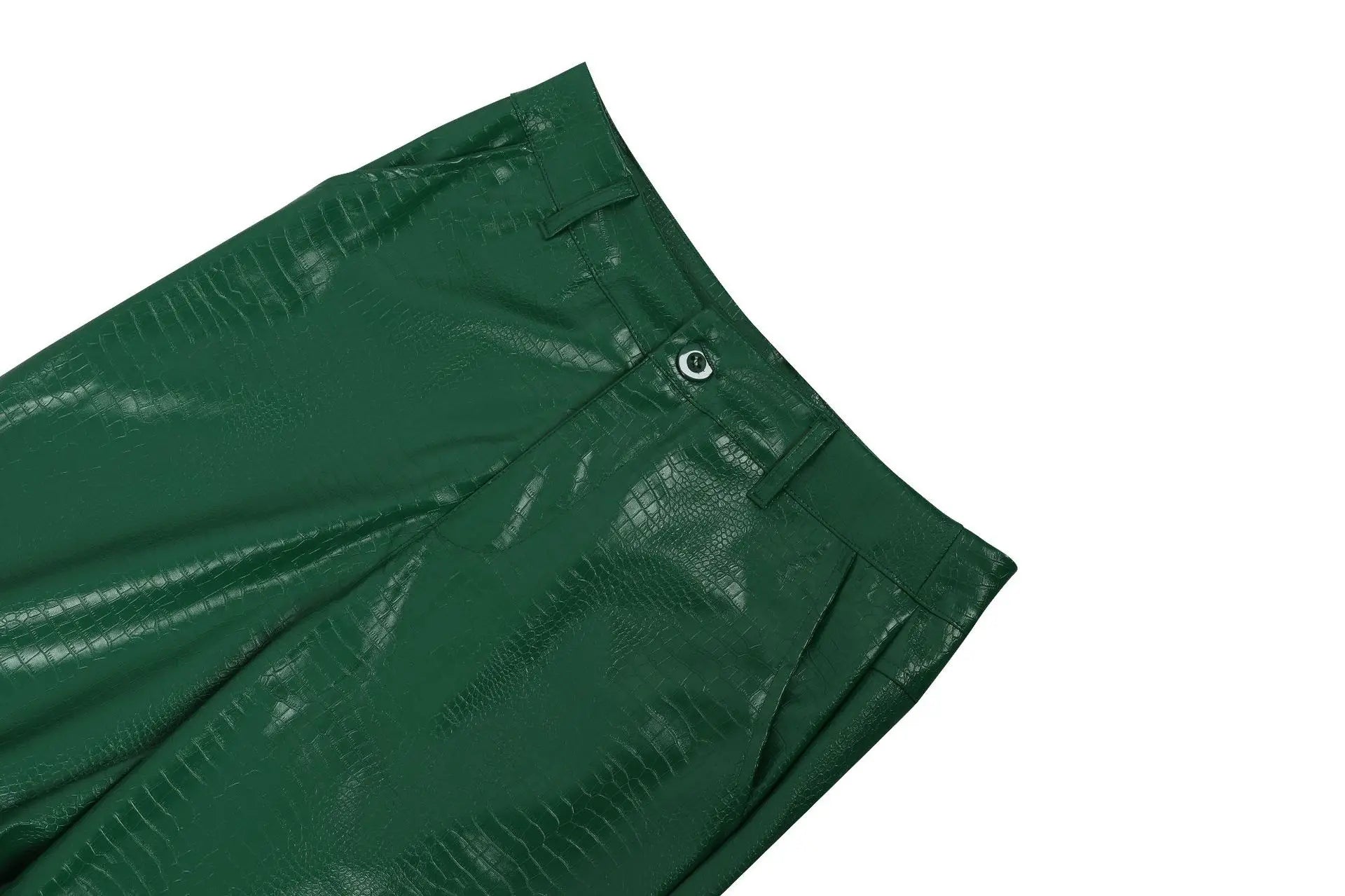 PU Leather Matching Cut-Out Cargo Sleeveless Jumpsuits 2 Piece Set