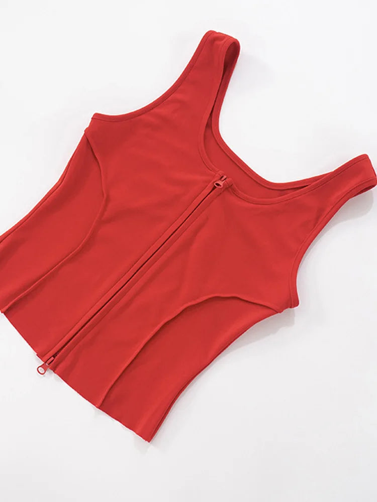 Red Co Ords Sets Crop Top And Matching Shorts Set 2 Piece Outfits