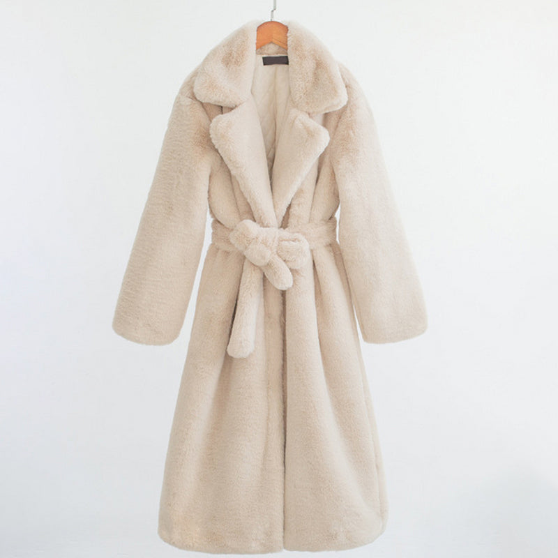 Faux Soft Mink Fur Loose Coat