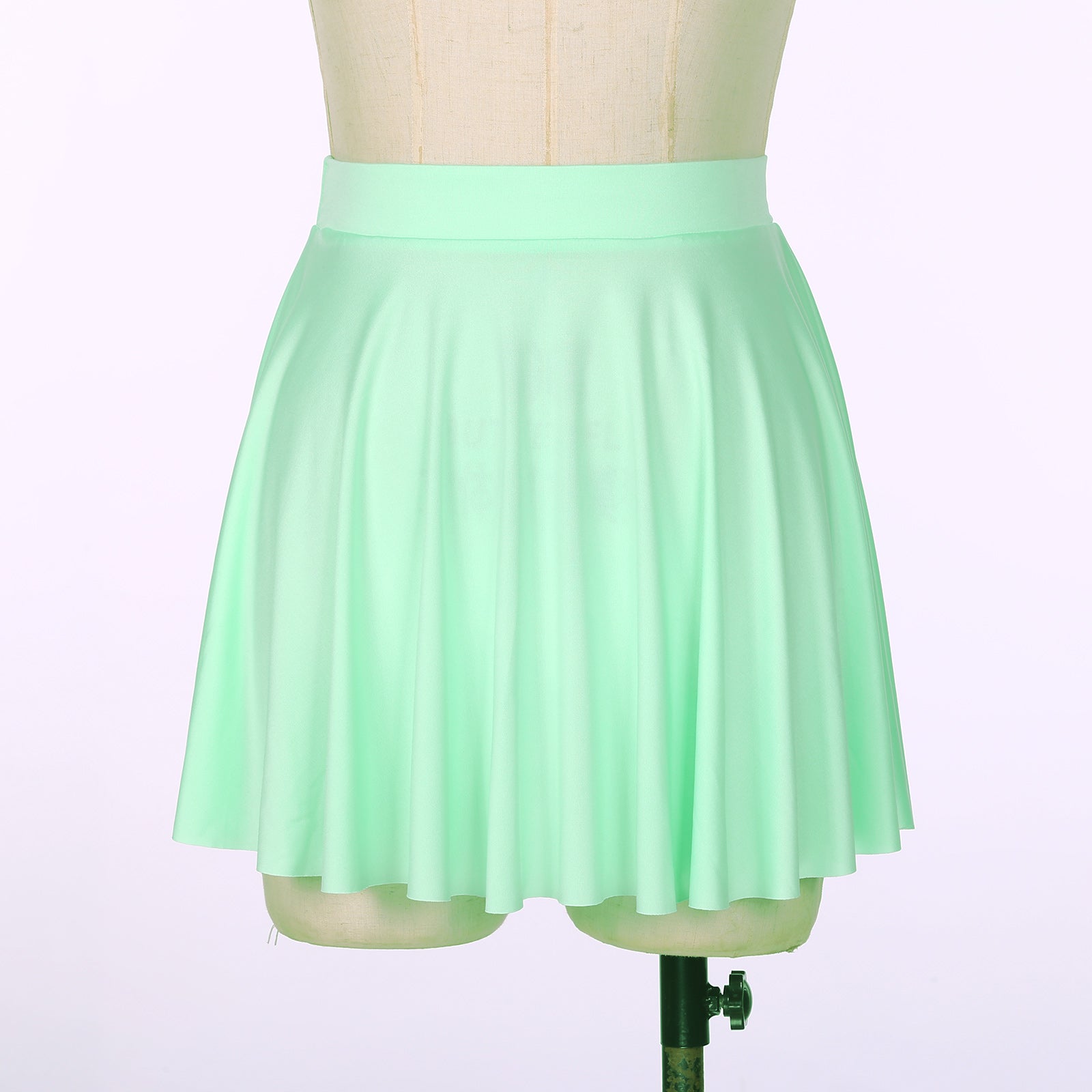 Elastic Waistband Flared Ruffles Skirts