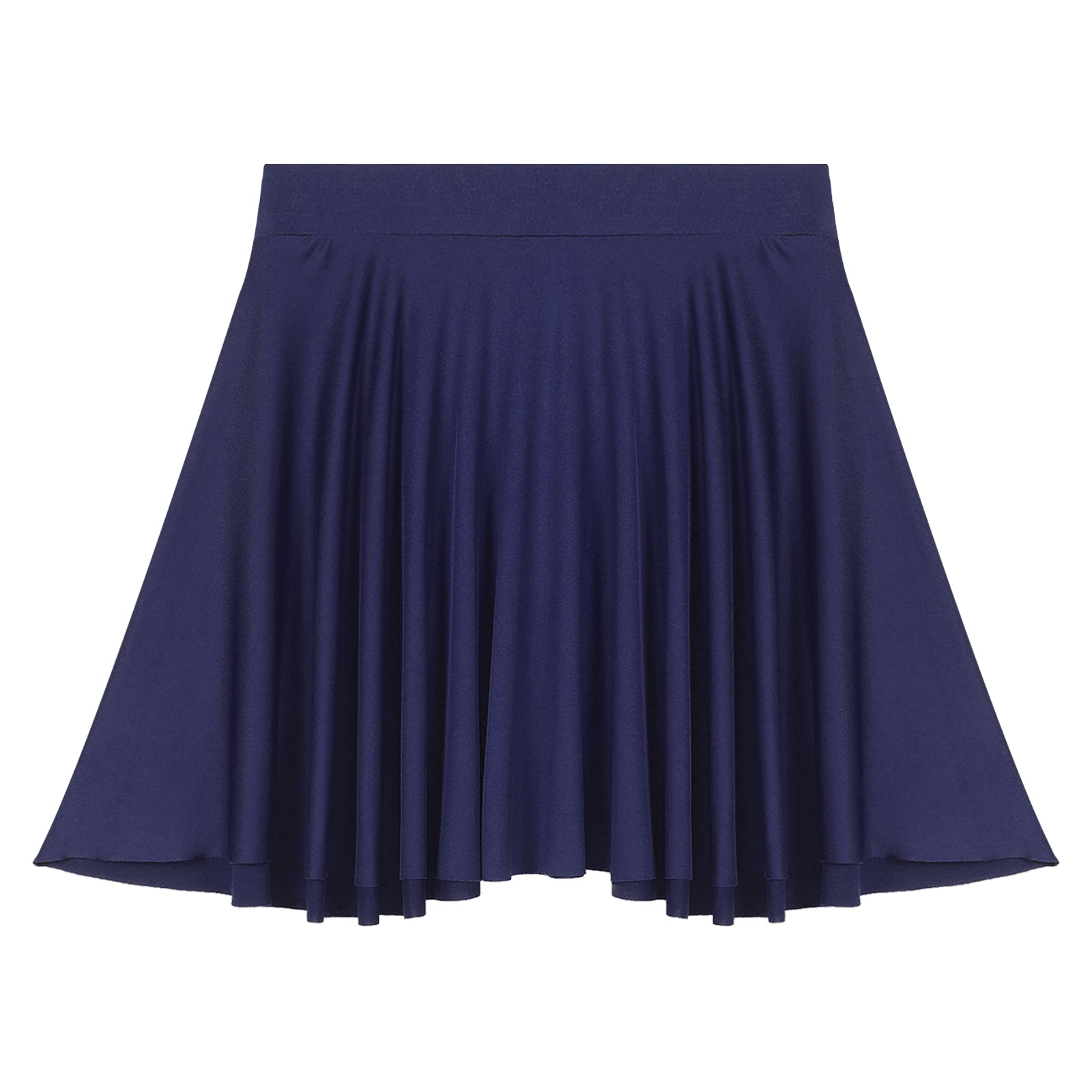 Elastic Waistband Flared Ruffles Skirts
