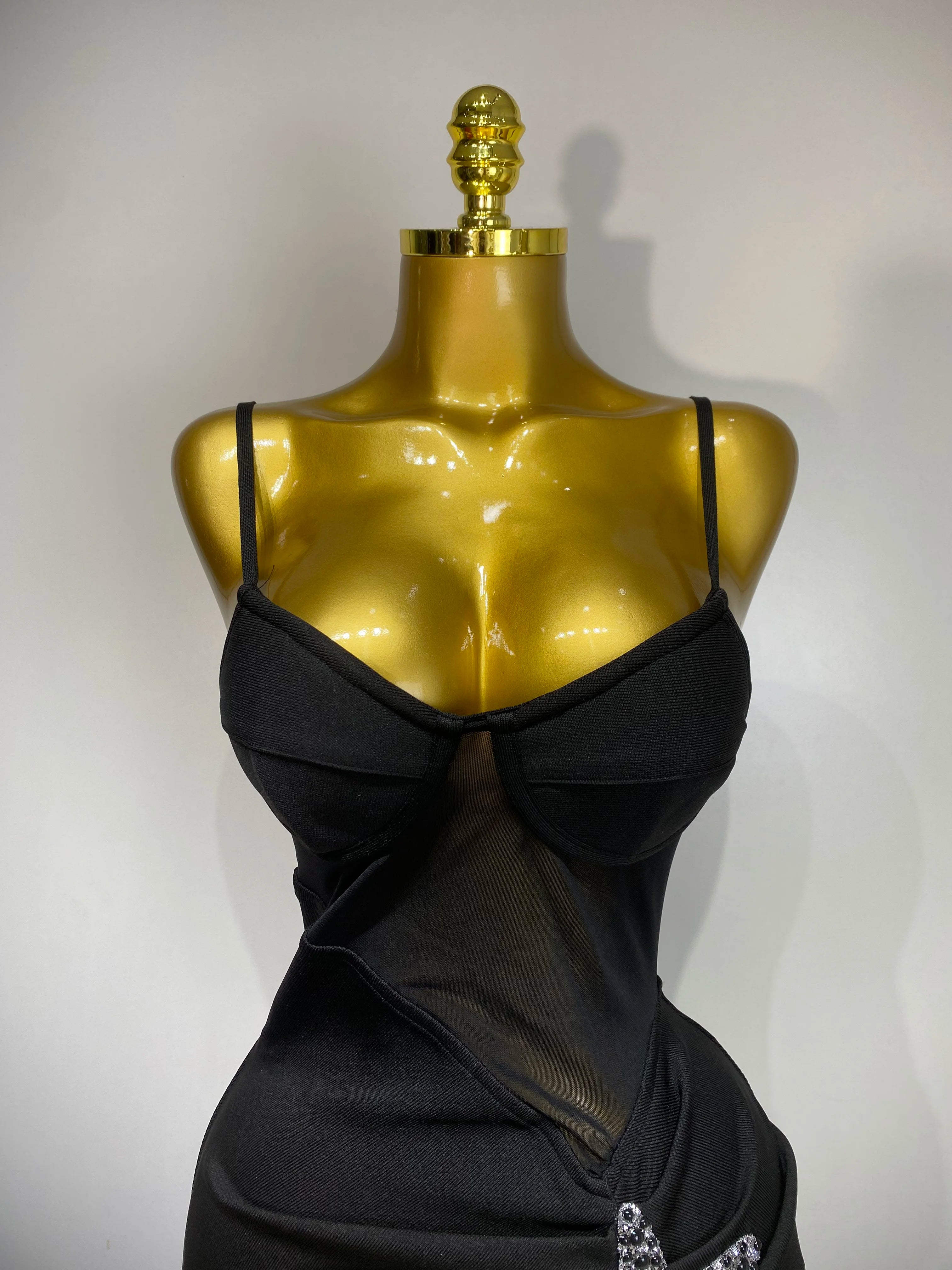 Starfish Decoration Bandage Luxury Birthday Prom Dress