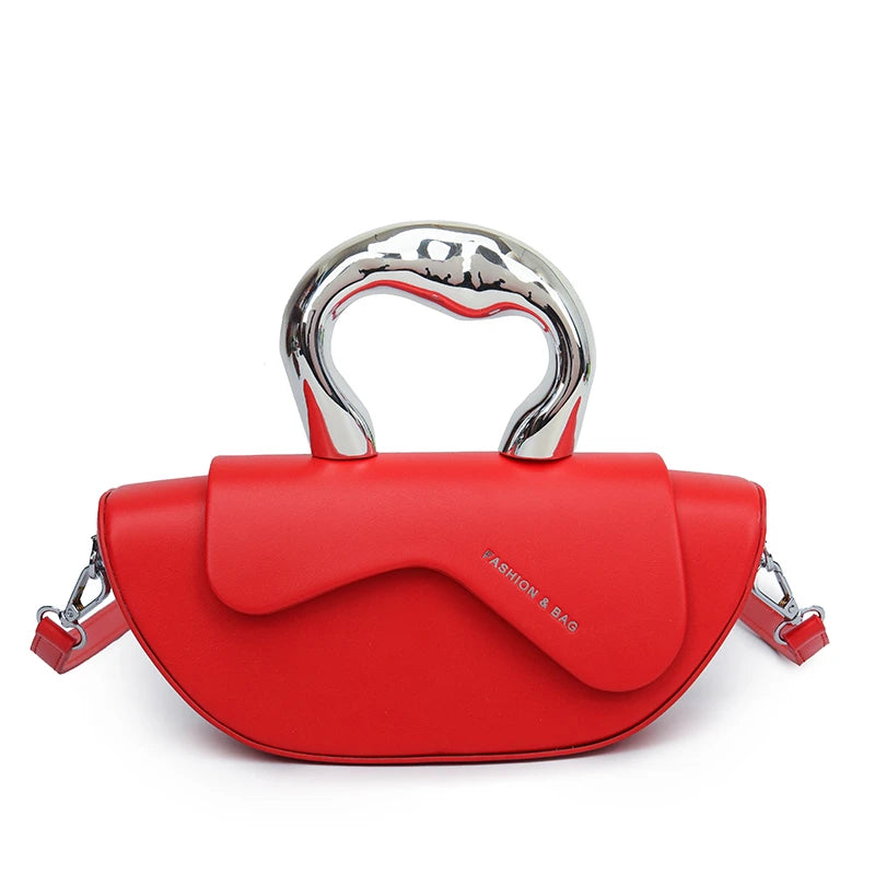 Solid High Quality Compartment Pu Women's Handbags