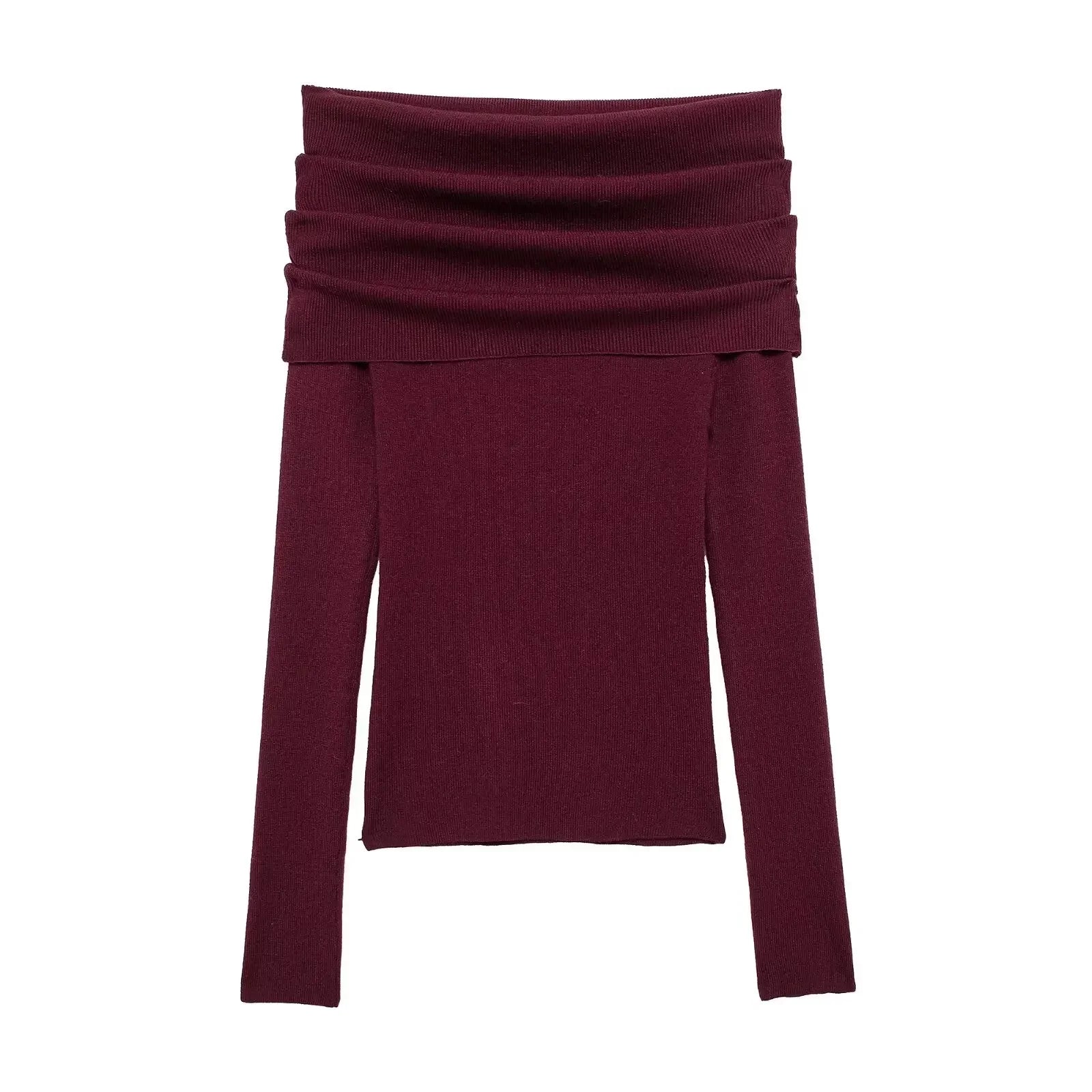 Off Shoulder Long Sleeves Chic Knit Sweaters