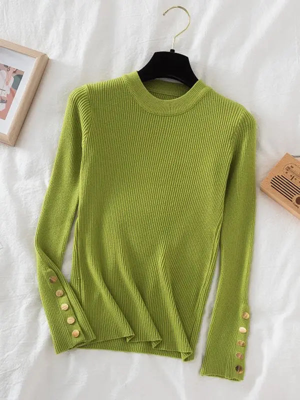 casual autumn winter o-neck chic sweater