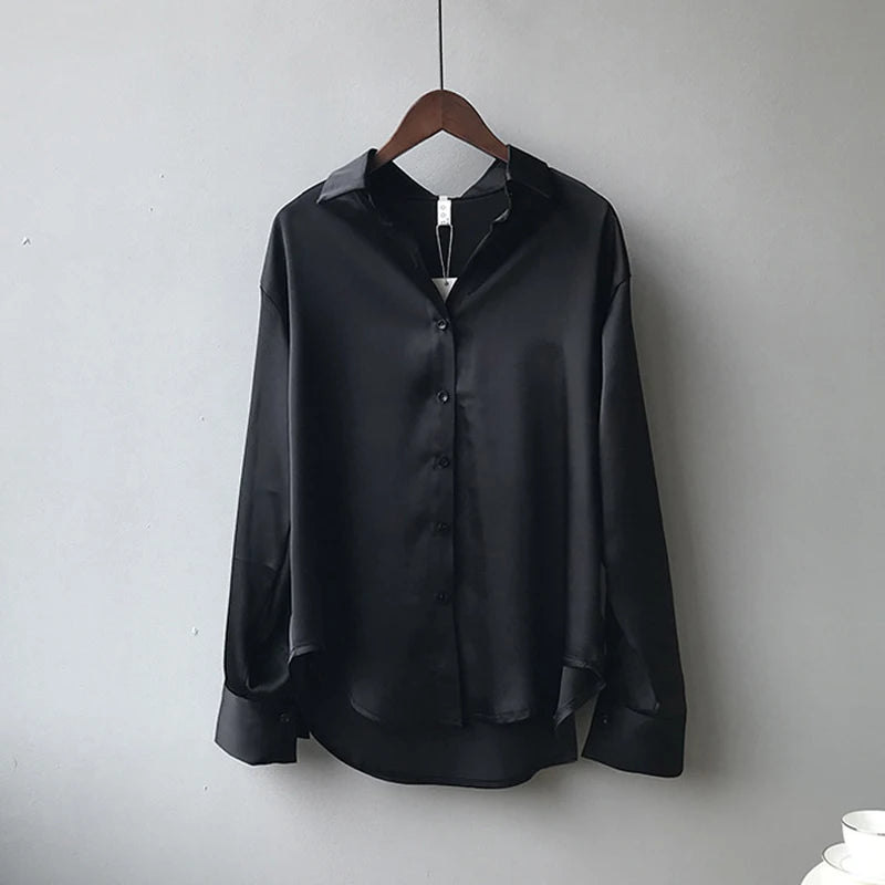 Satin Silk Vintage Blouse