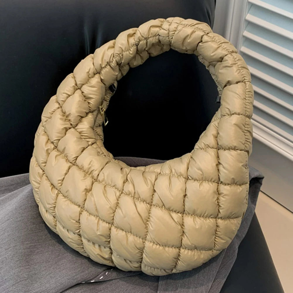 Padded Hobo Versatile Soft Quilted Tote Handbag