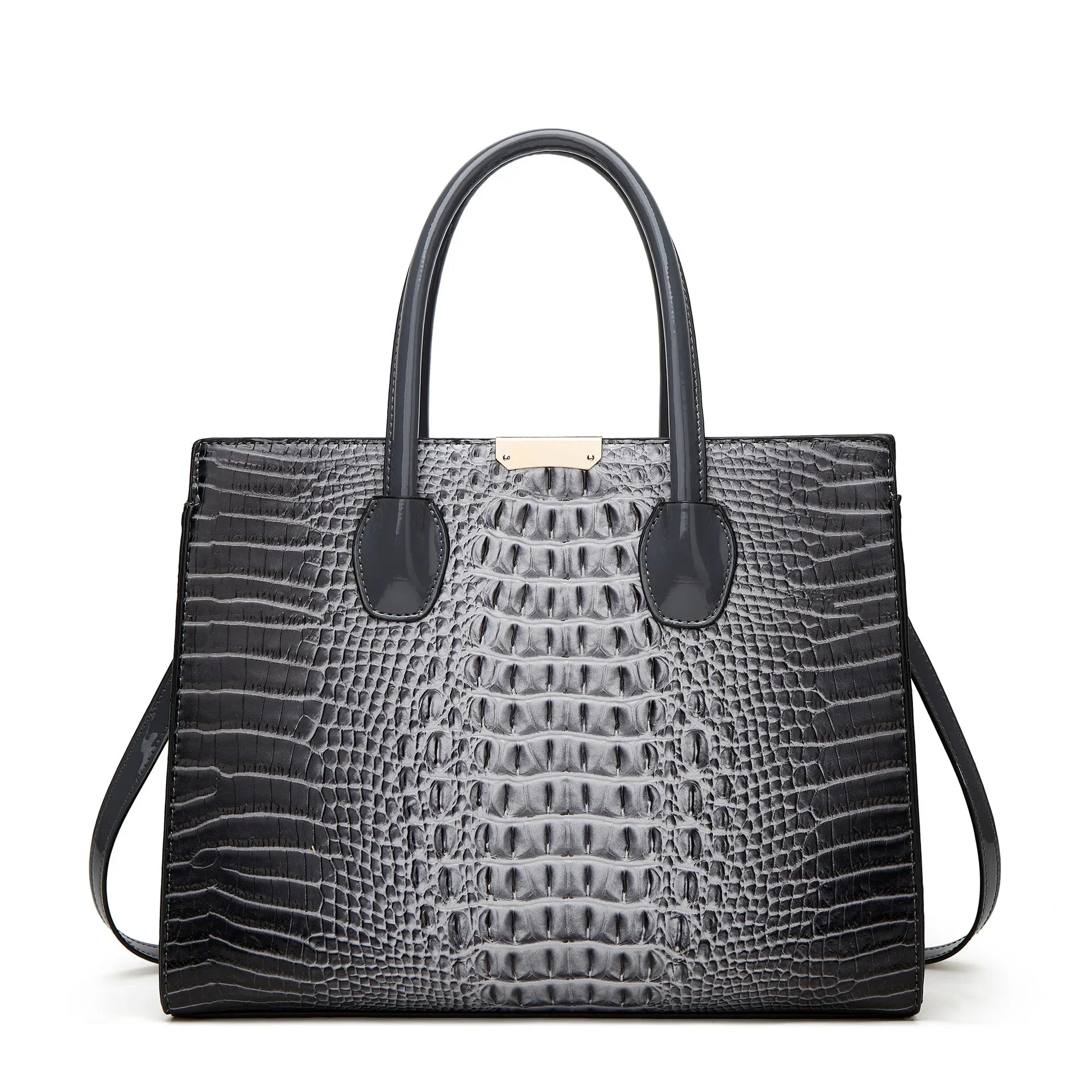 Crocodile Pattern Shoulder Crossbody Bag